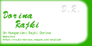 dorina rajki business card